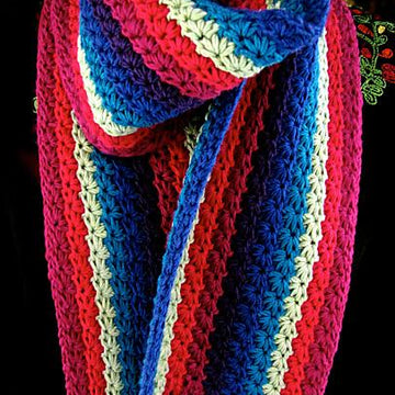 Starpath Scarf, a Star Stitch How-to