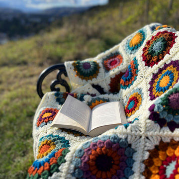 Autumn Vibes Granny Square Blanket