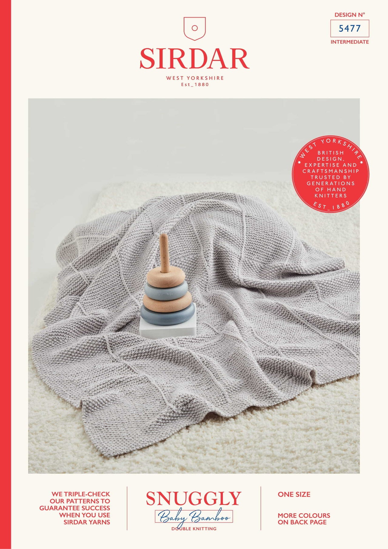 Textured Baby Blanket in Sirdar Snuggly Baby Bamboo DK - 5477 - Downloadable PDF