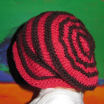 Baby Simple Roll Brim Stripe Slouch