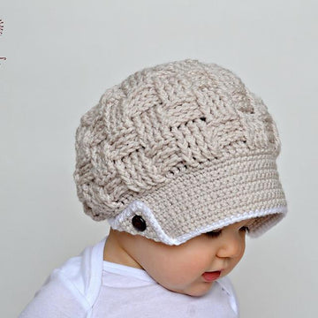 Basket Weave Flapper Newsboy