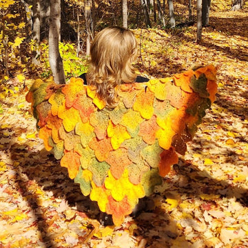 Maple Leaf Crochet Shawl