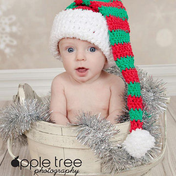 Striped Stocking Cap - Santa or Elf Hat
