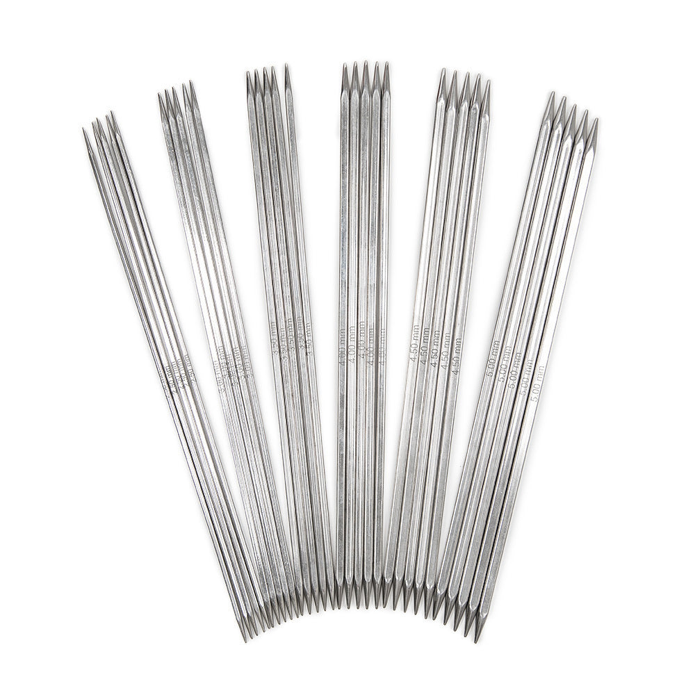 KnitPro Nova Cubics Double Point Needles (Socks Set of 5) - 15cm