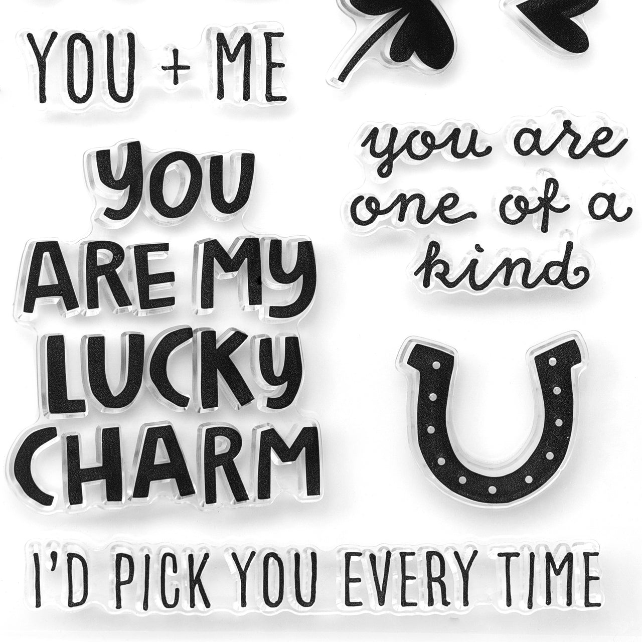 American Crafts Lucky Us Clear Acrylic Stamps - 605213