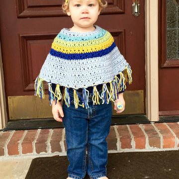 Bohemian Stripes Poncho