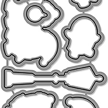 Lawn Fawn Lawn Cuts Custom Craft Die - Here We Go A-Waddling