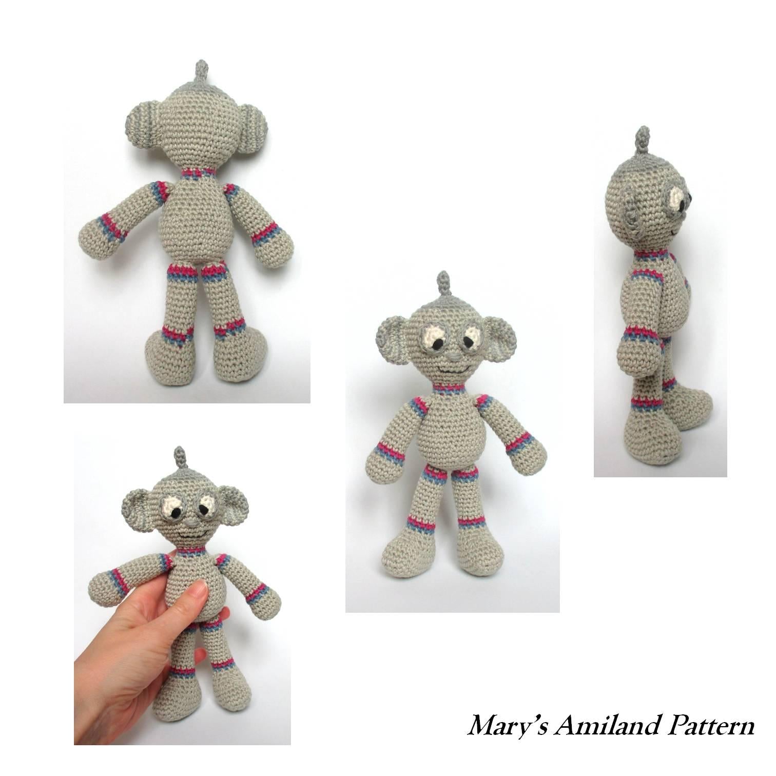H-4WI Robot The Ami - Amigurumi Crochet Pattern