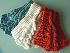 Cabled Keyhole Scarf