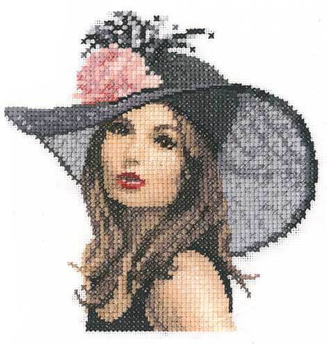 Heritage Rachel Miniature, 14 count Aida Cross Stitch Kit - 13cm x 13.5cm
