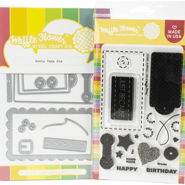 Waffle Flower Crafts Waffle Flower Stamp & Die Set - Surface Tag