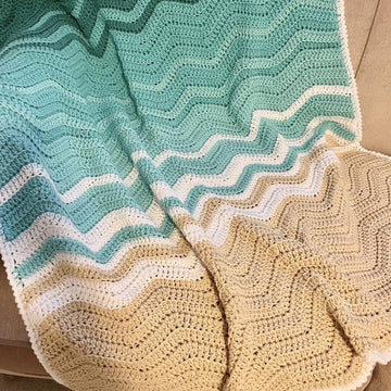 Seaglass Crochet Blanket