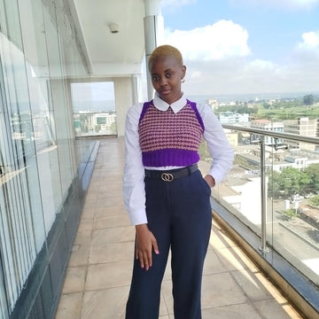Houndstooth Vest Top