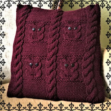 Owls and Cables Cushion