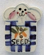Mill Hill Button 86137 - Bunny Seed Packet