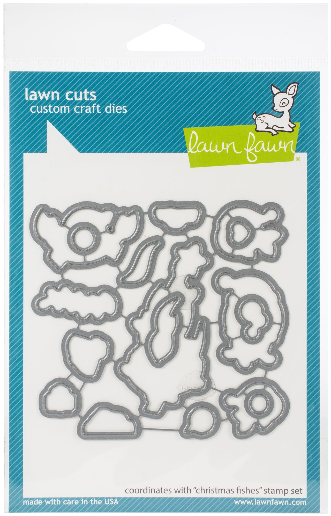 Lawn Fawn Lawn Cuts Custom Craft Die - Christmas Fishes