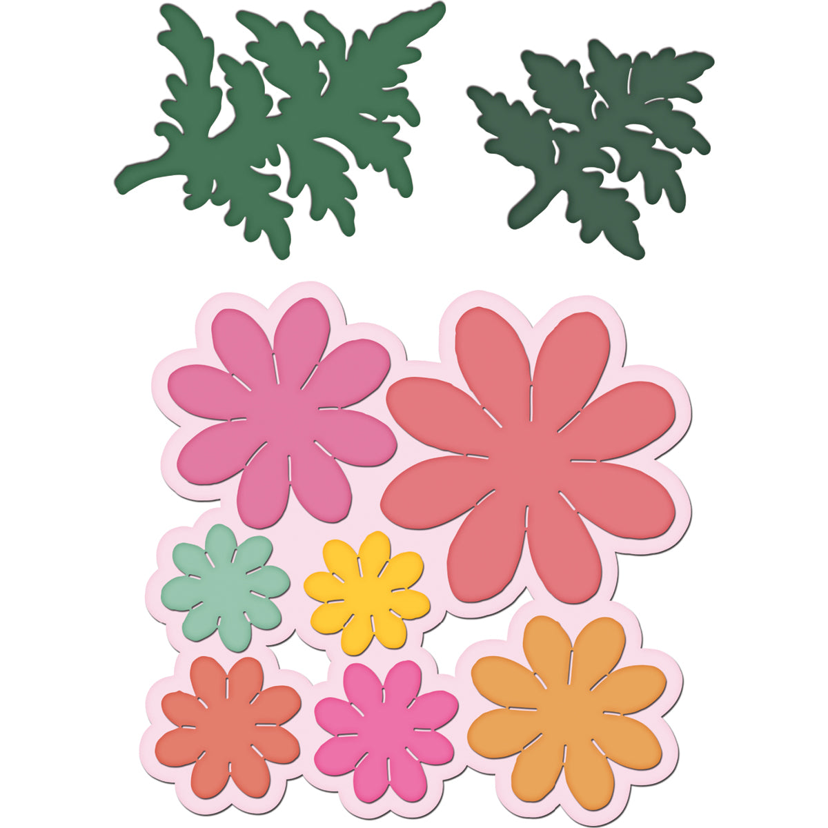 Heartfelt Creations Cut & Emboss Dies - Delightful Daisy 1" To 4.25"