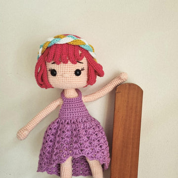 Crochet doll pattern, Jolie doll, amigurumi doll pattern