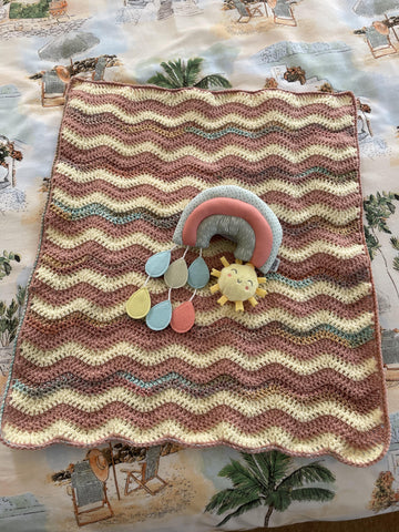 Sienna Wave Baby Blanket