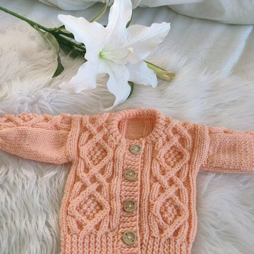 "Breda" Aran Knitting Pattern for Babies