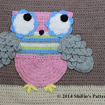 Hootie Tootie Owl Blanket Crochet Pattern #301