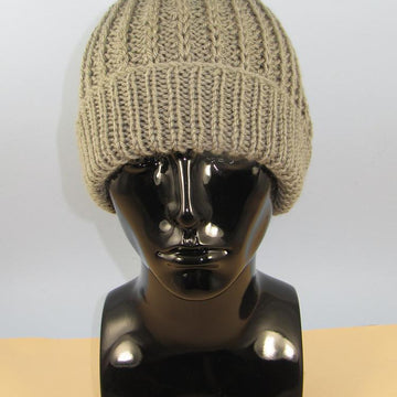 Chunky Simple Fishermans Rib Beanie Hat
