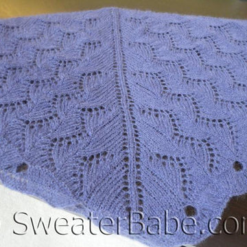 #152 Violet Zig Zag Shawl
