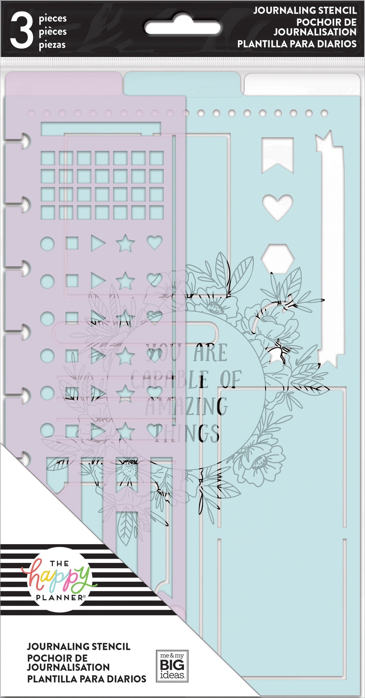 The Happy Planner Journaling Stencils 3/Pkg - 569636