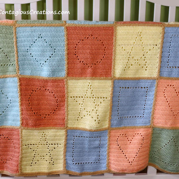 Shapes & Blocks Baby Blanket