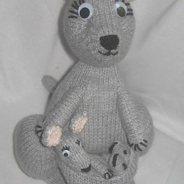 Toy Kangaroo & Joey
