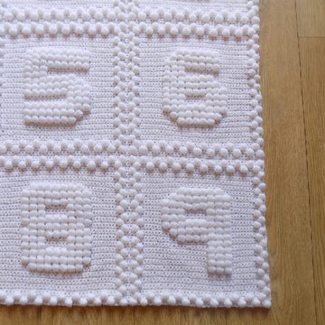 Numbers One Piece Baby Blanket