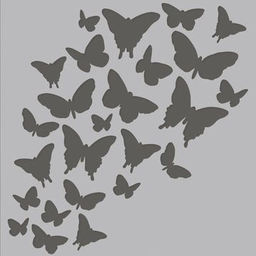 Simple Stories Simple Vintage Garden District Stencil 6"X6" - Beautiful Butterflies