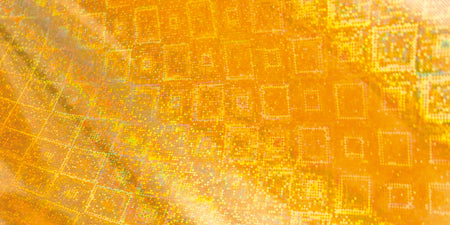 Artdeco Creations Couture Creations Foil 5"X16.4' - Gold - Iridescent Square Pattern