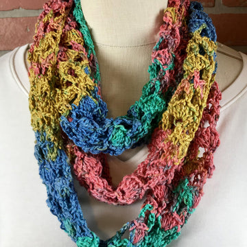 EASY Summer Shell Trellis Scarf