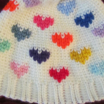 Scrappy Hearts Hat
