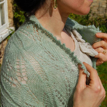 Lavender Green: a Victorian lace stole