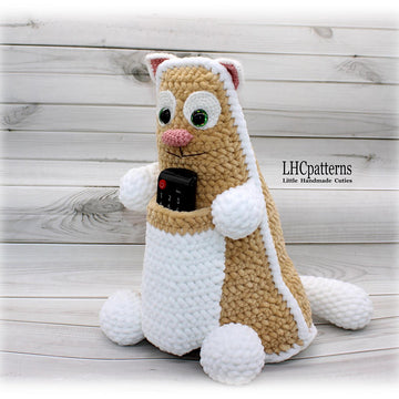 Cat Remote Control Holder / Door Stopper Crochet Pattern