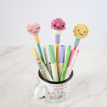 Sunshine, Mushroom & Heart Pencil Toppers