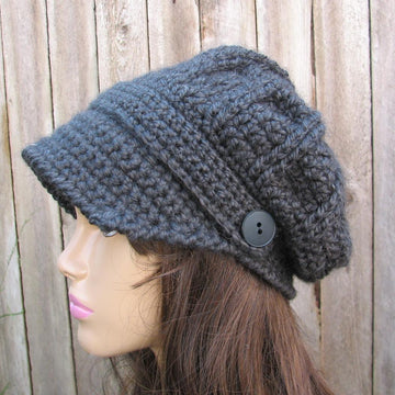 Crochet newsboy hat
