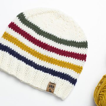 Hudson Bay Striped Beanie Hat Baby Children Women Men