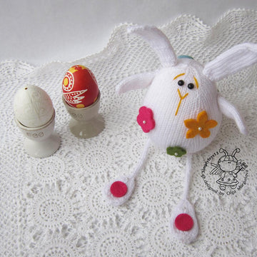Easter white rabbit