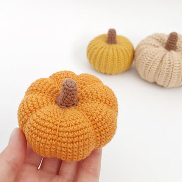 Crochet pumpkins pattern Halloween decor Amigurumi pattern decorations