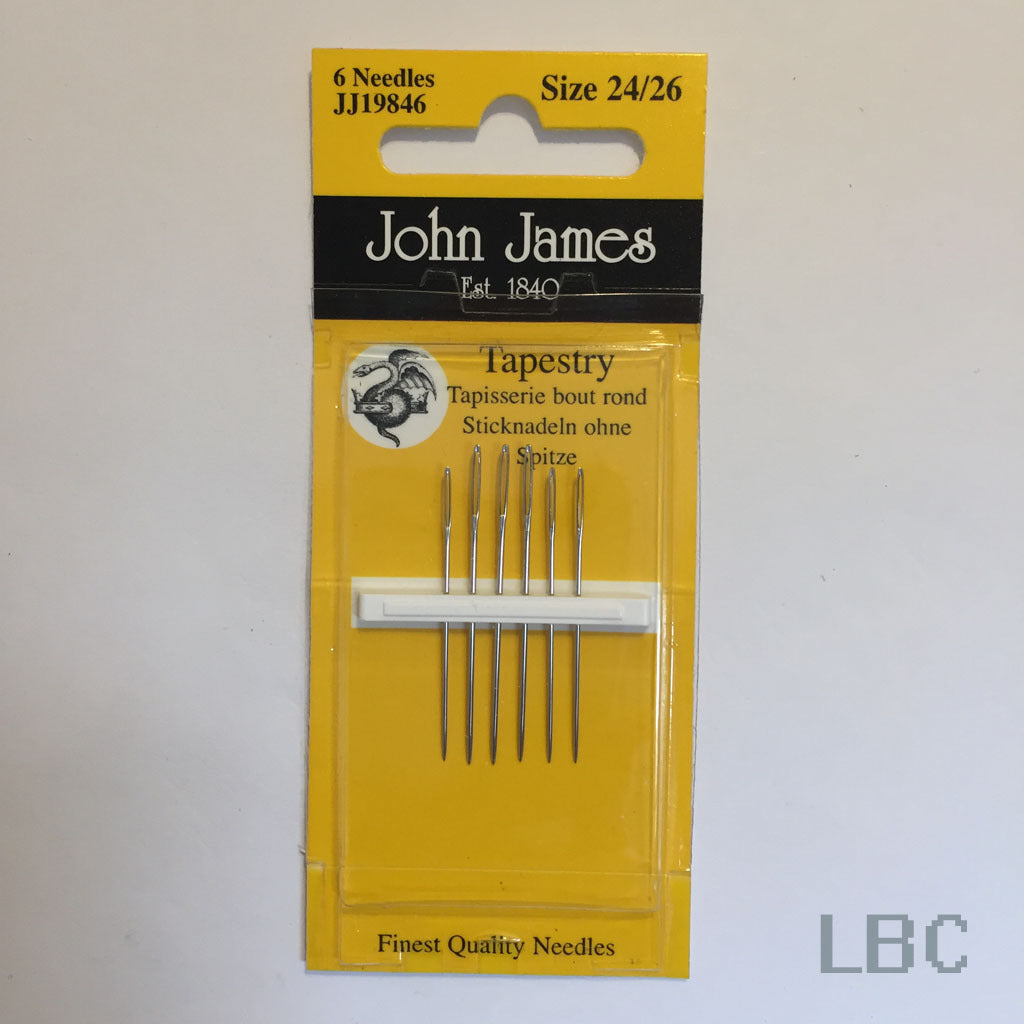 John James Size 24 - 26 Tapestry Needles (6)