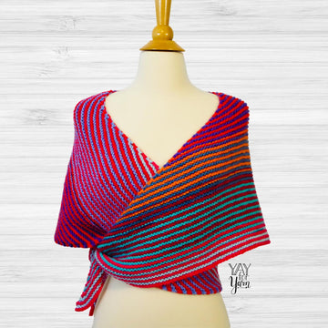 Double Gradient Boomerang Shawl