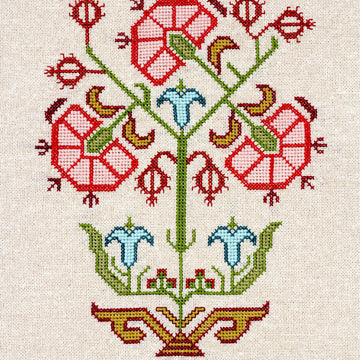 Avlea Folk Embroidery Grecian Urn 1 - Downloadable PDF