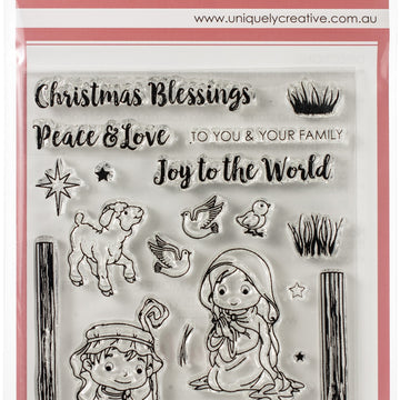 Uniquely Creative 4"X6" Clear Stamps 21/Pkg - First Christmas