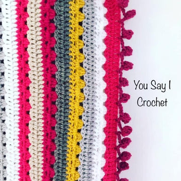 Cosy Stripe Crochet Blanket