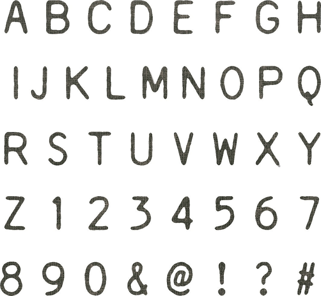 Sizzix Thinlits Dies By Tim Holtz 140/Pkg - Alphanumeric Label