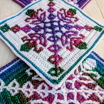 Dusky Meadow Mosaic Square