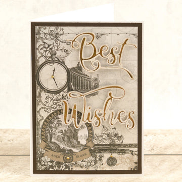 Artdeco Creations Delightful Sentiments Cut, Foil & Emboss Dies - Wishes 3.3"X2"